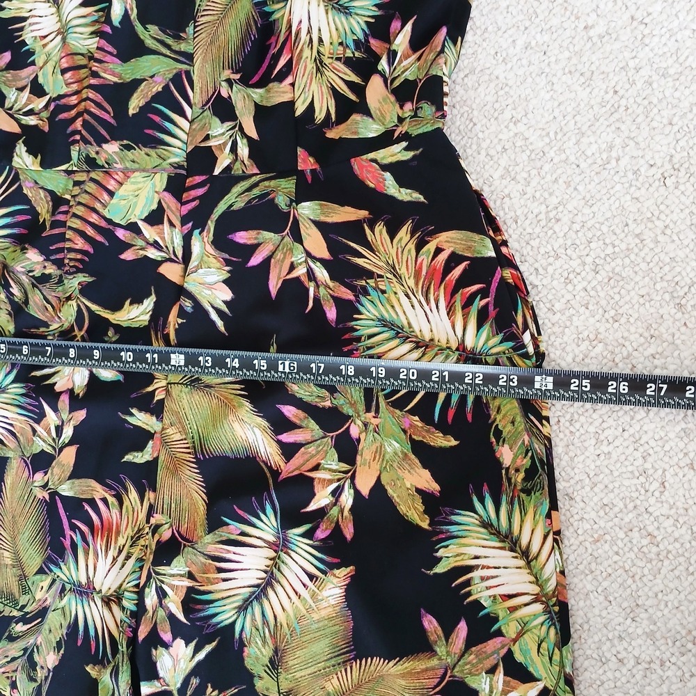 Emma & Michele Womens Size 16 Capri Jumpsuit Romper Floral Boho Resort Wear - Picture 9 of 12